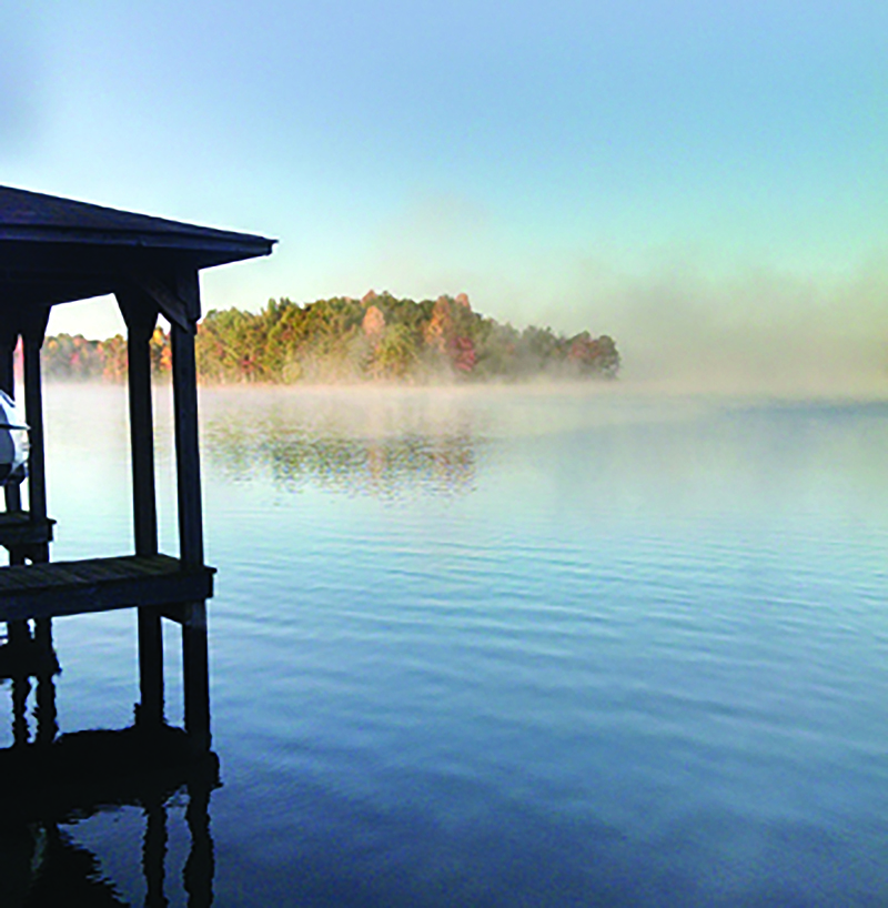 Lake Anna at dawn at Sycamore Shoals (photo by James Salisbury).