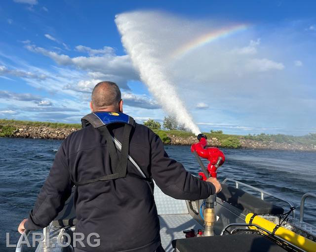 Rescuing on Lake Anna